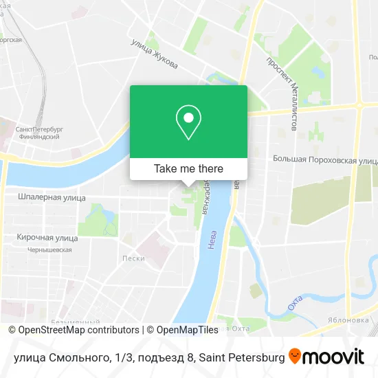 улица Смольного, 1 / 3, подъезд 8 map