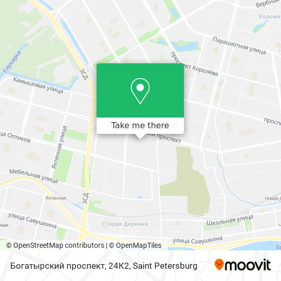 Богатырский проспект, 24К2 map