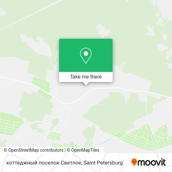 коттеджный поселок Светлое map