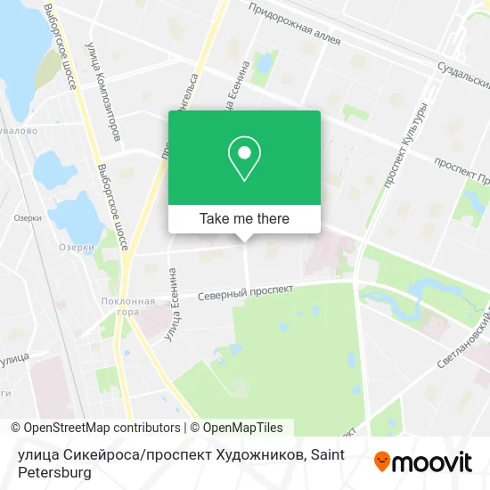 улица Сикейроса / проспект Художников map