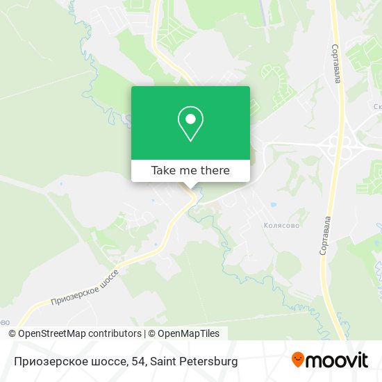 Приозерское шоссе, 54 map