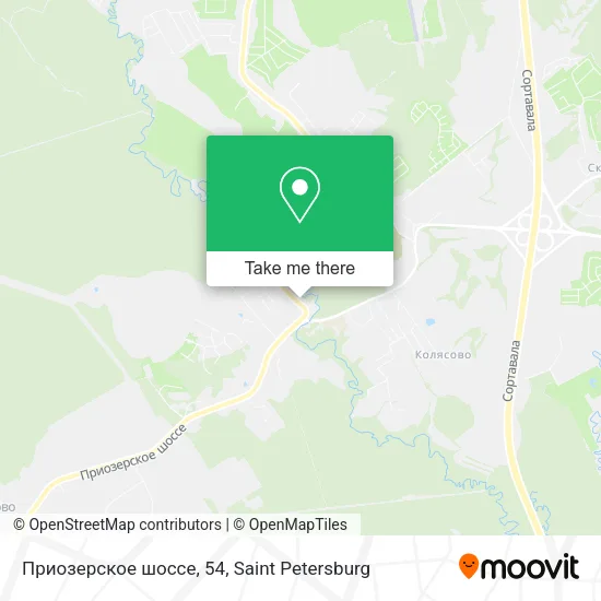 Приозерское шоссе, 54 map