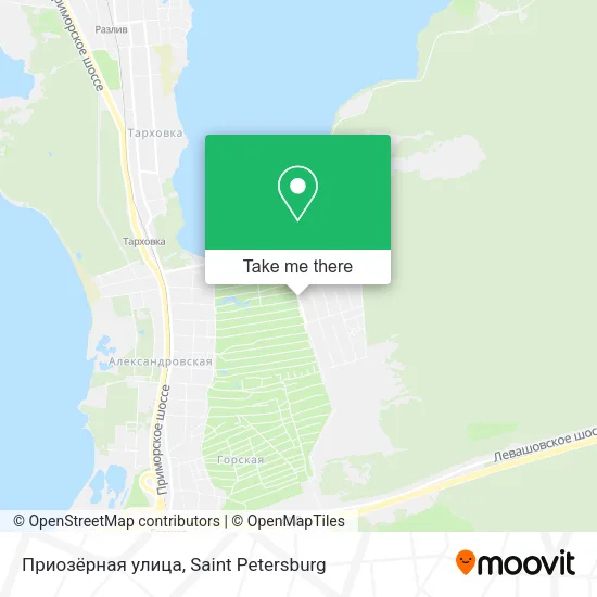 Приозёрная улица map