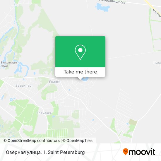 Озёрная улица, 1 map