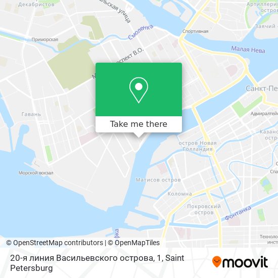 20-я линия Васильевского острова, 1 map
