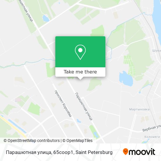 Парашютная улица, 65соор1 map