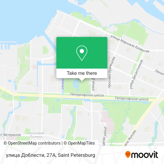 улица Доблести, 27А map