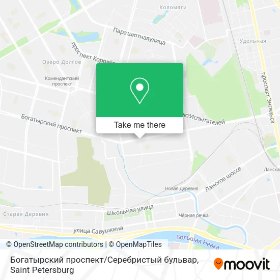 Богатырский проспект / Серебристый бульвар map