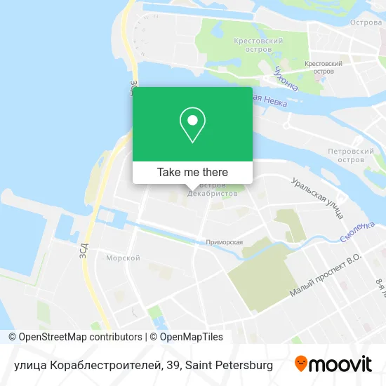 улица Кораблестроителей, 39 map