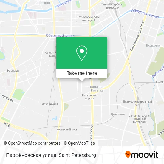 Парфёновская улица map