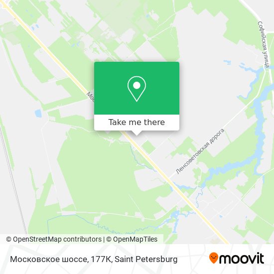 Московское шоссе, 177К map