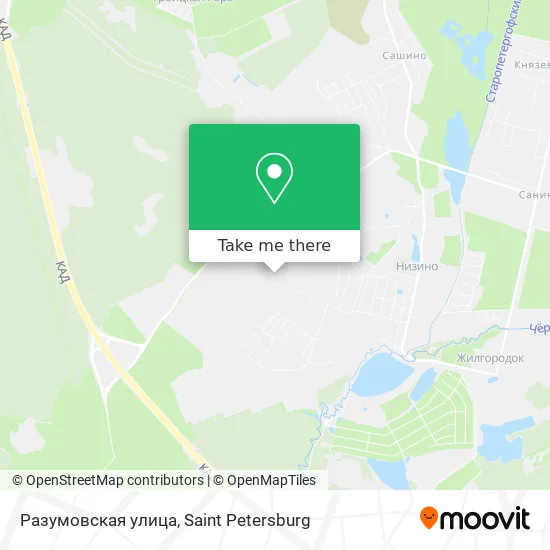 Разумовская улица map