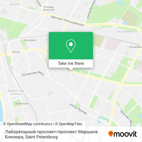 Лабораторный проспект / проспект Маршала Блюхера map