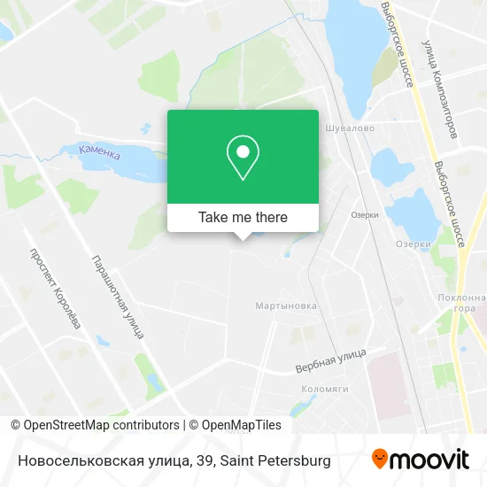 Новосельковская улица, 39 map