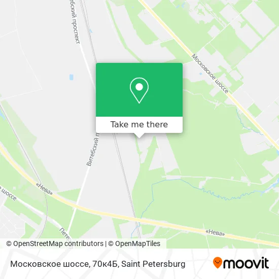 Московское шоссе, 70к4Б map