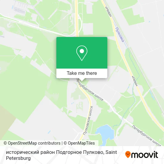 исторический район Подгорное Пулково map