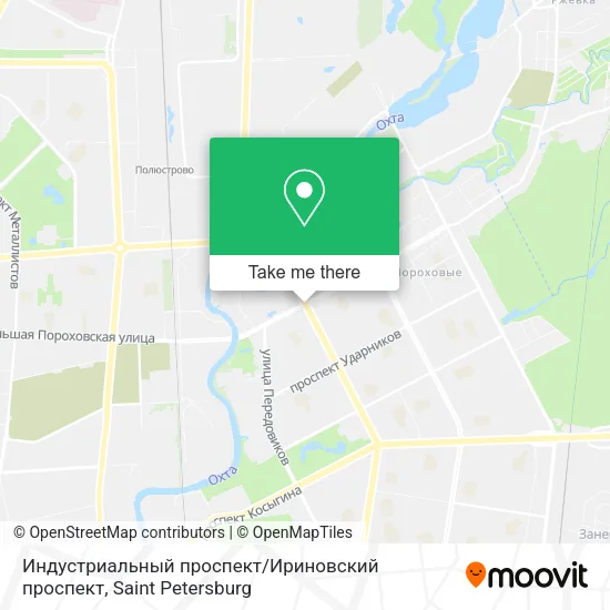 Индустриальный проспект / Ириновский проспект map