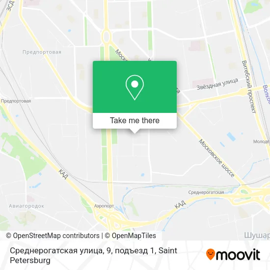 Среднерогатская улица, 9, подъезд 1 map