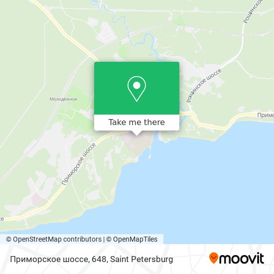 Приморское шоссе, 648 map