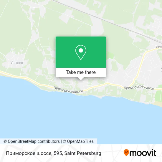 Приморское шоссе, 595 map