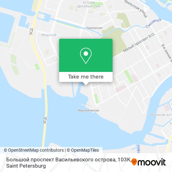 Большой проспект Васильевского острова, 103К map