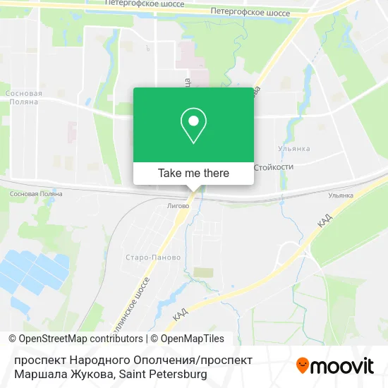проспект Народного Ополчения / проспект Маршала Жукова map