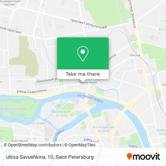 ulitsa Savushkina, 10 map
