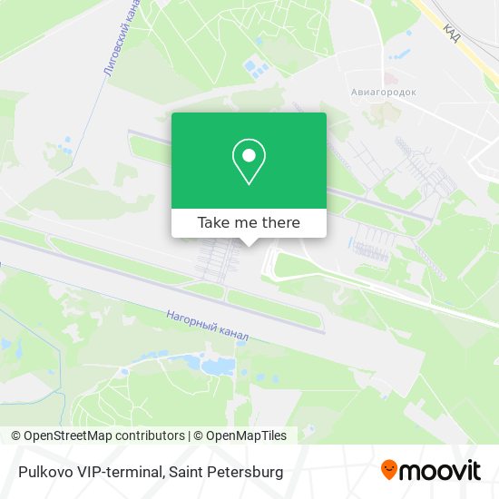 Pulkovo VIP-terminal map