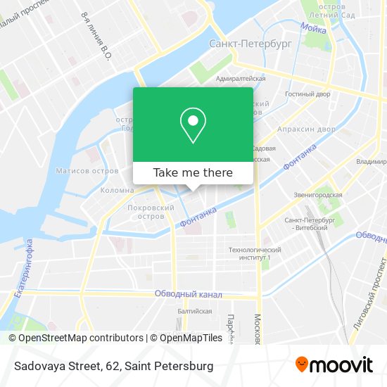 Sadovaya Street, 62 map