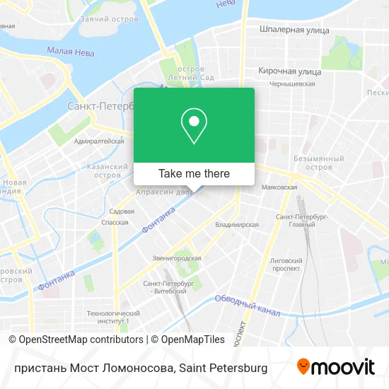 пристань Мост Ломоносова map
