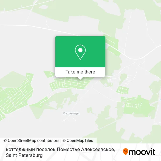 коттеджный поселок Поместье Алексеевское map