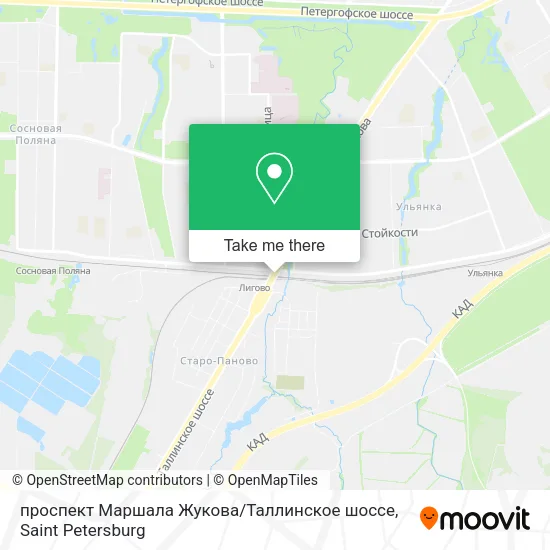 проспект Маршала Жукова / Таллинское шоссе map