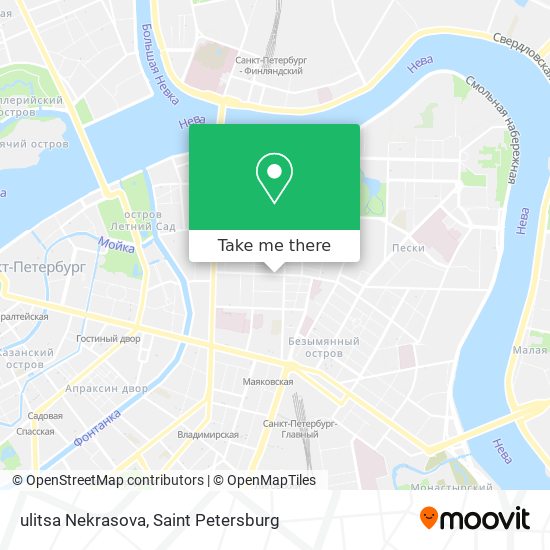 ulitsa Nekrasova map