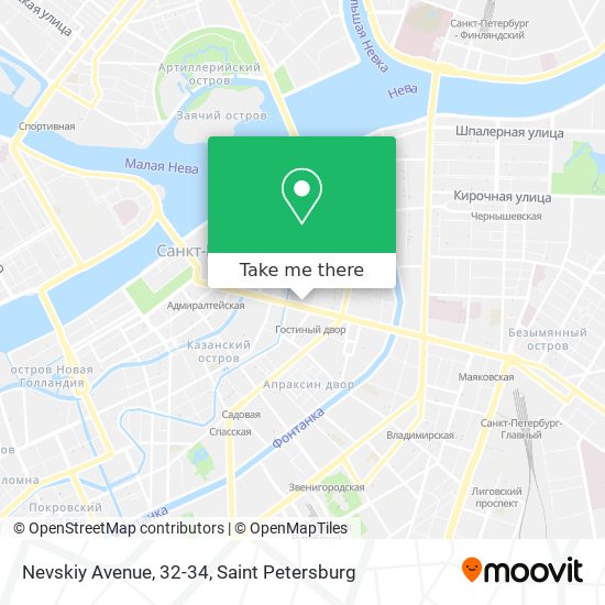 Nevskiy Avenue, 32-34 map