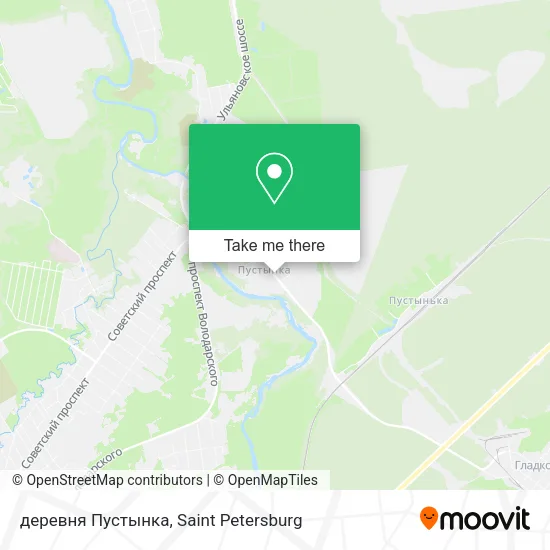 деревня Пустынка map