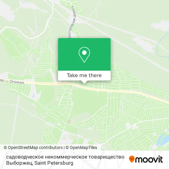 садоводческое некоммерческое товарищество Выборжец map