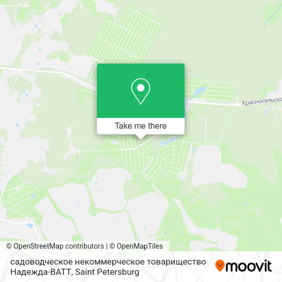 садоводческое некоммерческое товарищество Надежда-ВАТТ map