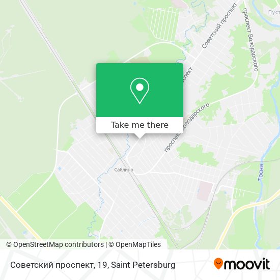 Советский проспект, 19 map
