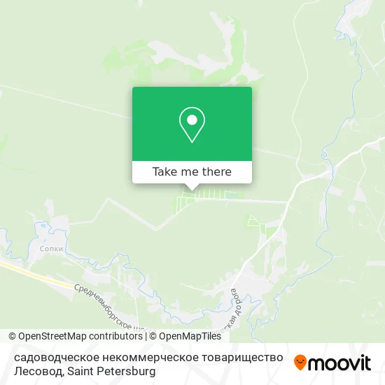 садоводческое некоммерческое товарищество Лесовод map