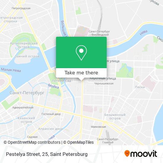 Pestelya Street, 25 map
