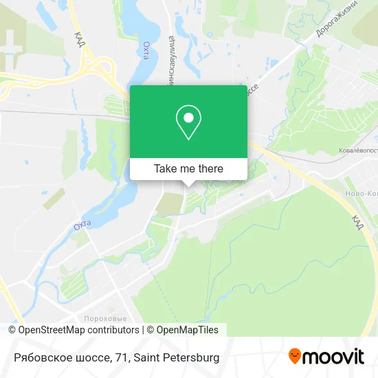 Рябовское шоссе, 71 map
