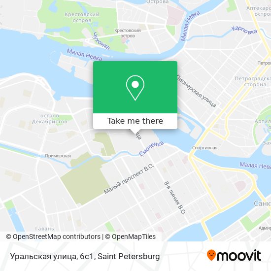 Уральская улица, 6с1 map