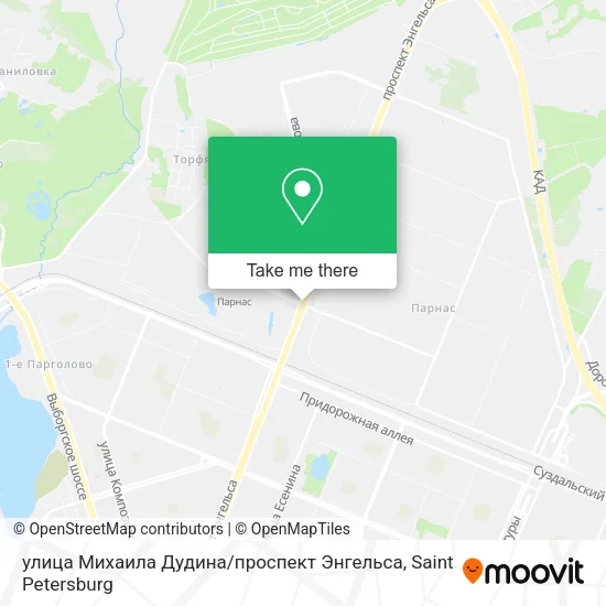 улица Михаила Дудина / проспект Энгельса map
