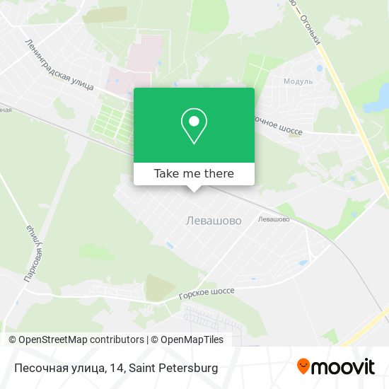 Песочная улица, 14 map