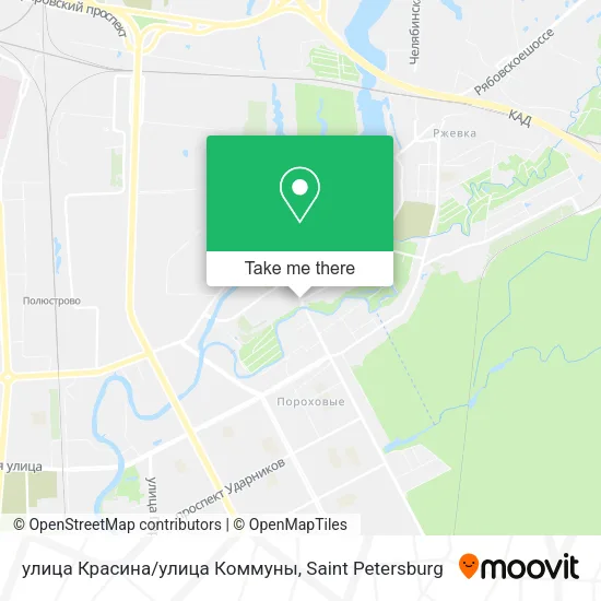 улица Красина/улица Коммуны map