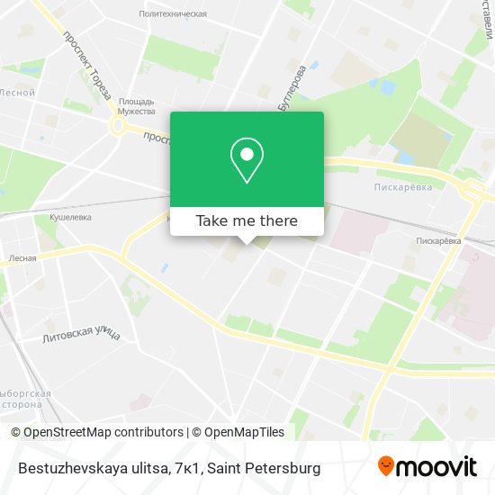 Bestuzhevskaya ulitsa, 7к1 map