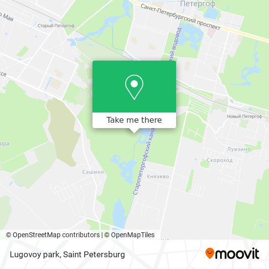 Lugovoy park map