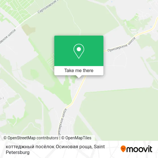 коттеджный посёлок Осиновая роща map
