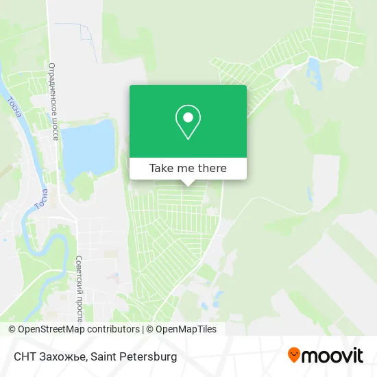 СНТ Захожье map