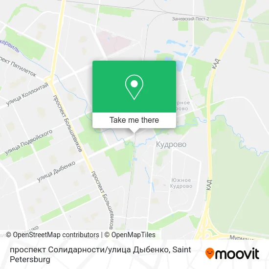 проспект Солидарности / улица Дыбенко map